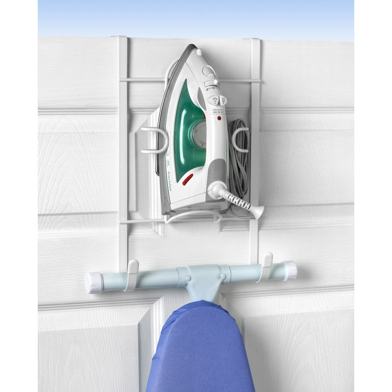Spectrum Diversified Over The Door Iron And Ironing Board Holder